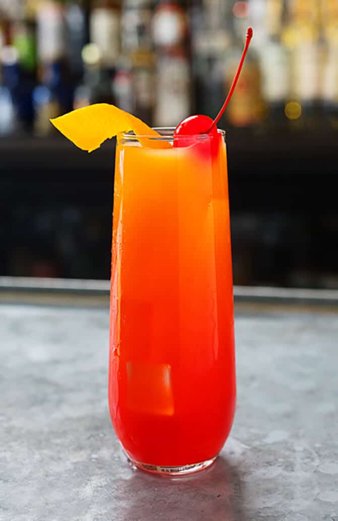 Tequila Sunrise Recipe Exotico Mixed Drink Recipes