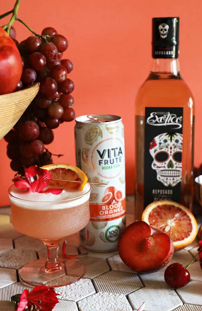 Scarlet Fruit Tequila Sour Exotico Tequila